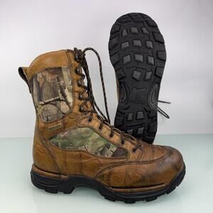 Danner Pronghorn Boots Brown Camo GoreTex Hunting Workwear Outdoor Sz 9